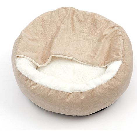 Lits apaisants pour chiens et chats, moelleux avec capuche (petit, moyen, grand) (1/5)