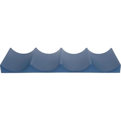 1 porte-bouteilles empilable en plastique pour réfrigérateur, tapis de rangement pour bouteilles, porte-bouteilles pour réfrigérateur de cuisine, bleu (1/5)