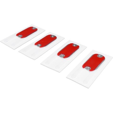 Ensemble de 4 blocs coupe-vent auto-adhésifs en alliage d'aluminium pour portes et fenêtres, blocs d'étanchéité pour fenêtres coulissantes et autocollants coupe-vent et anti-poussière pour l'isolation (1/5)
