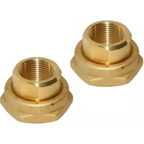 Kit raccordi bocchettone in ottone per circolatori attaco dado 11/2" - pezzo folle 1" DAB