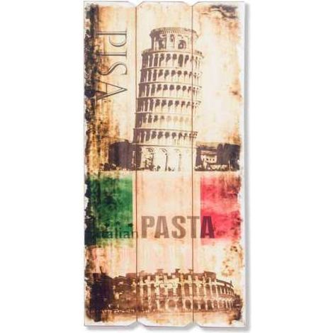 Grande décoration murale en bois Italia