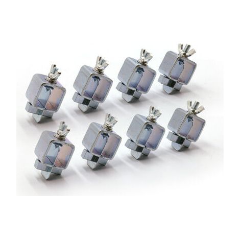 Sollbry Lot de 8 pinces de soudage bout à bout, pinces pour panneaux, 1 pouce x 1 pouce x 2 pouces pour pince de soudage bord à bord (1/5)
