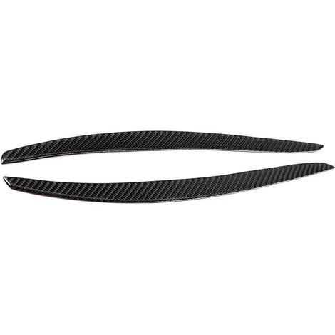 Paire D'autocollants pour Sourcils de Phare en Fibre de Carbone, Véritable Matériau en Fibre de Carbone, Améliore L'aspect Sportif Avant, Installation à DéColler et à Coller (1/5)