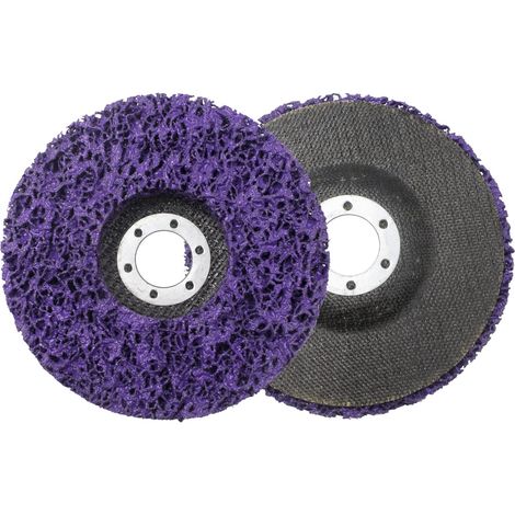 Disques de nettoyage, lot de 2 disques de nettoyage, disque CSD violet de 125 mm, pour meuleuses d'angle (1/5)
