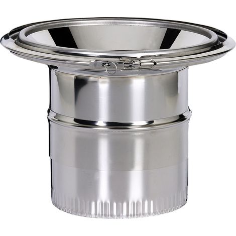 Réduction double peau émaillé Ø180 180I-230P POUJOULAT - 32230554 (1/2)