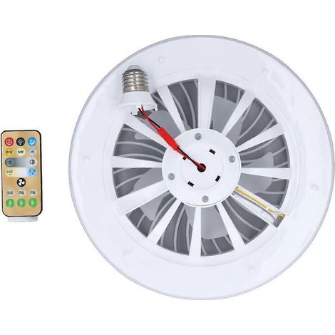 Ventilateur de plafond avec éclairage LED 30 W, 3000-6500 K, orientable à 180°, 3 vitesses de ventilation, culot E27, télécommande 85-26 (1/4)