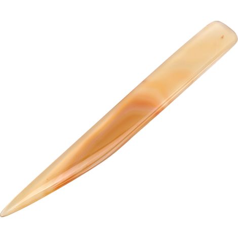 Outil de brunissage en agate pour l'entretien des bijoux en argent et en cuivre (13 cm). Outil professionnel de polissage en agate pour l'or, l'argent et le cuivre. (1/5)