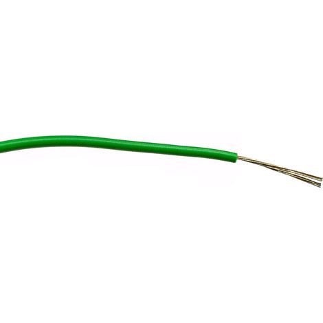 Fil électrique RS PRO BS4808 0,2 mm² 24 AWG, 1 kV c.a., PVC Vert, 100m ( Prix pour Bobine de 100 )