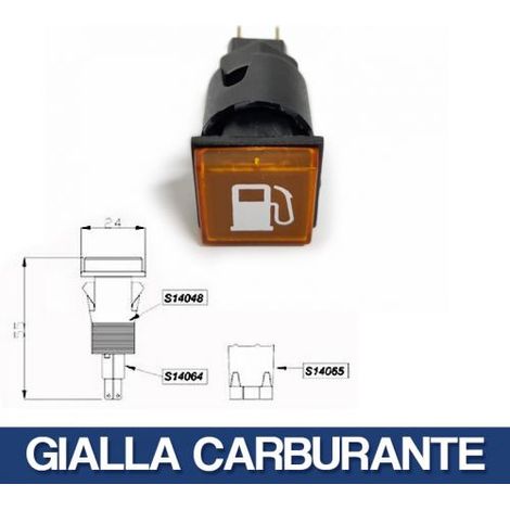 SPIA UNIVERSALE LUCE LUMINOSA RICAMBIO VEICOLI MEZZI AGRICOLI TRATTORE 29242V GIALLA RISERVA (37881)