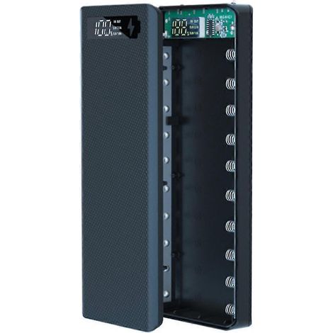 Abnehmbare Box mit 10 Abschnitten, Ladeschatz, digitales Display, mobile Stromversorgung, DIY-Kit, Standard-Ladegerät (1/5)