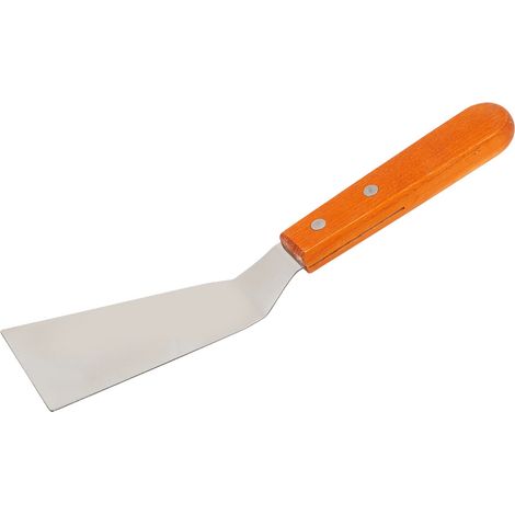 Pelle en acier inoxydable avec manche en bois, petite pelle à barbecue, ustensiles de cuisson pour pizzas et crêpes (1/5)