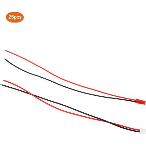 Lot de 50 rallonges universelles mâle/femelle 2 broches pour guitare électrique, 21 cm (1/5)