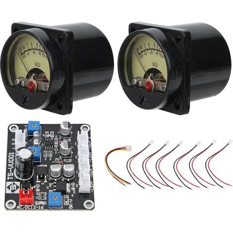TS-DB35-Q 2er-Pack VU-Meter mit Treiberplatine, dB-Meter, Schallpegelmesser für Zuhause und Auto (1/4)