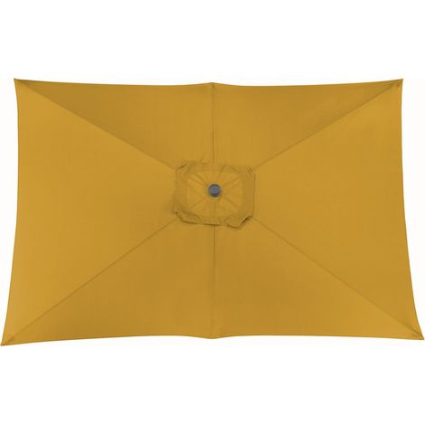 PROLOISIRS Toile Parasol Mat Droit 3x2 par 6 Polyester 200gr SD - Curry