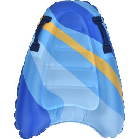Tragbares, aufblasbares Schwimmbrett für Pool und Strand, für Kinder und Erwachsene, marineblaue Streifen (1/5)
