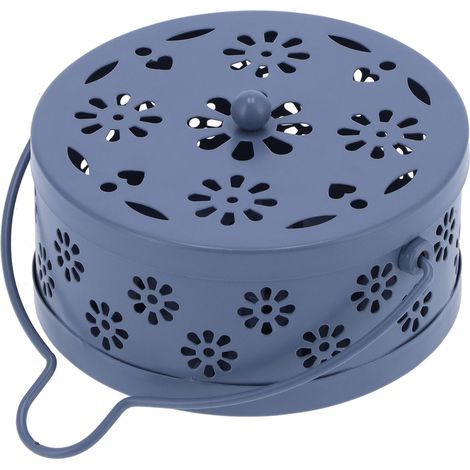Porte-spirale anti-moustiques portable ignifugé avec couvercle, idéal pour la chambre d'enfant, à l'intérieur comme à l'extérieur. (1/5)