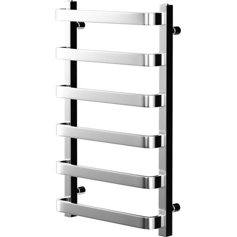 Milton Chrome 800mm x 500mm Heated Towel Rail (1/5)