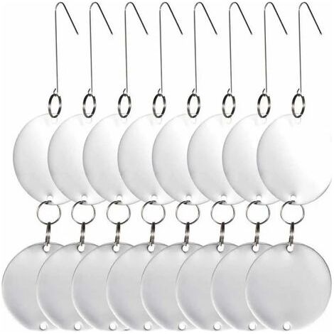 8 disques répulsifs anti-oiseaux CD en acier inoxydable Réfléchissants double-face Répulsifs anti-oiseaux Pigeons Mouettes Hirondelles Moineaux Grives Étourneaux Merles (1/5)