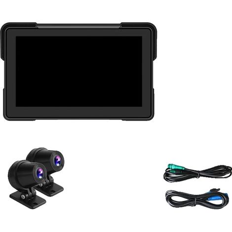 Display per moto, CarPlay wireless, connettività Bluetooth, telecamera da 7 pollici 1080p (1/2)
