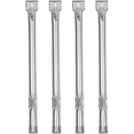 Tubes de brûleur à gaz pour barbecue - Pièces de rechange en acier inoxydable (4 pièces) (1/5)
