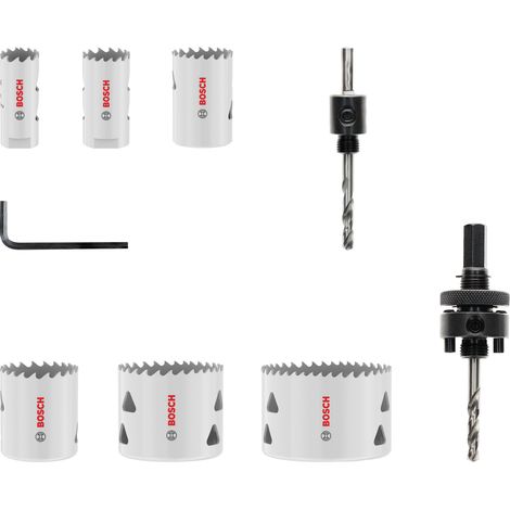 Bosch Multi Material Threaded Hole Saw Set 20 25 32 38 51 64 x 40 mm