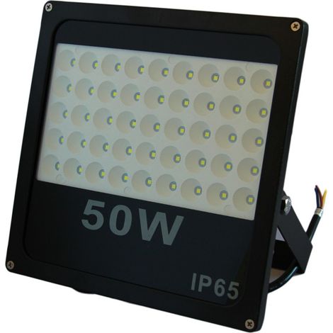 TrAdE Shop Traesio - Faro Proiettore Led Per Esterno A Aperto 10 30 50w Slim Spot Luce A Led Smd Ip65 -  50 Watt