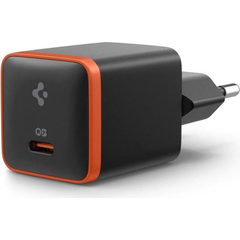 Wand-Ladegerät USB-C PD + QC3.0 30W - kompatibel mit iOS, Android Schwarz