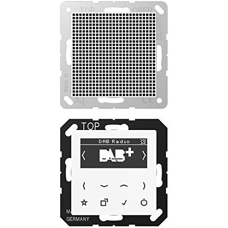 Jung Radio Smart DAB+, set mono, série AS/A, blanc alpin DAB A1 WW