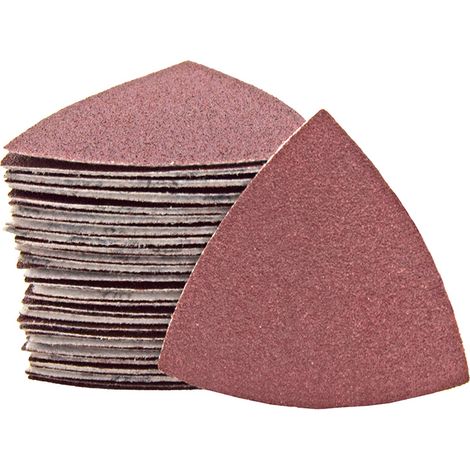 MioTools Fox Klett-Schleifblätter, 82 mm, f. Deltaschleifer, Normalkorund (50 Stk.) K100