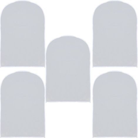 Lot de 5 housses à vêtements réutilisables en plastique pour la maison-100X60cm (1/4)