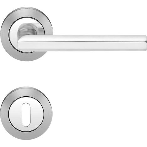 KARCHER DESIGN Drückergarnitur ER43 BB0 73 - Porto, Buntbart, Edelstahl (1/3)