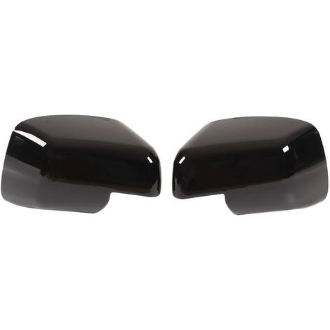 Cubierta de espejo retrovisor, 1 par, negro brillante, tapa de repuesto para Land Rover Discovery Freelander (1/5)