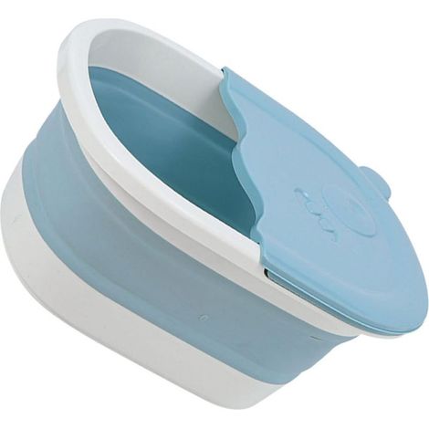 Bassine Pliable pour Bain de Pieds en Pp et Tpe, Seau Multifonctionnel Bleu pour Garçon et Filles, pour Massage et Détente la Maison (1/5)