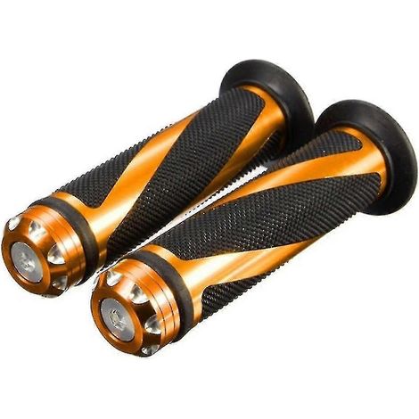 2 poignées de guidon en aluminium et caoutchouc pour moto électrique (1/5)