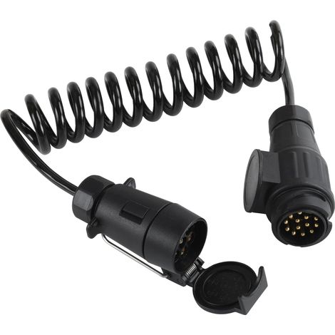 Adaptateur de rallonge de remorque 13 Broches à 7 Broches 1,8 m, Câble d'extension de Prise de remorque 12V connecteur de câblage électrique à 7 noyaux pour (1/5)