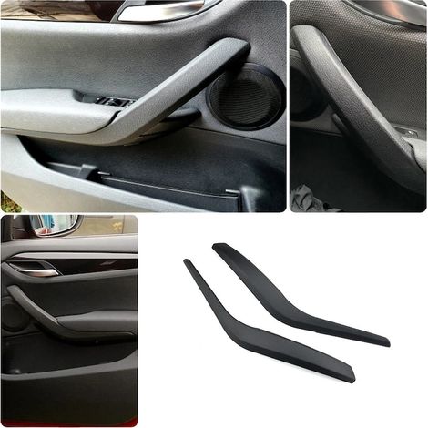 Lot de 2 poignées de porte pour BMW X1 E84, poignées avant gauche et droite, couleur noire, pièce de remplacement