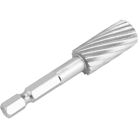 Jeu de fraises rotatives, 5 pièces outils limes rotatives en acier rapide à tige hexagonale 1/4 pouces pour le façonnage des matériaux fer et aluminium - (1/5)