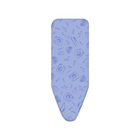 Funda Tabla Planchar 130X48 Cm Alg Pictos Azules Inofix 1 Pz (1/2)