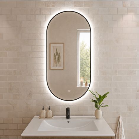 LOMAZOO miroir de salle de bain ovale pivotant Tanger avec (1/5)