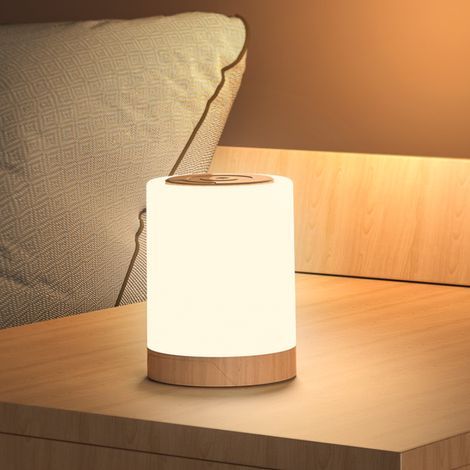 Lampe LED tactile rechargeable USB, lumière d'ambiance RGB et blanc chaud, pour chambre, salon, bureau, extérieur. (1/5)