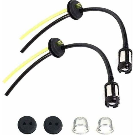 Kit de filtre à carburant universel avec tube d'étanchéité pour taille-haies, débroussailleuses et sécateurs. (1/4)