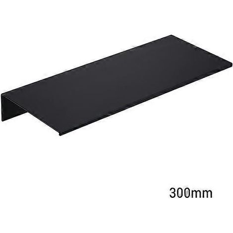 Accessoires de salle de bain muraux en alliage d'aluminium noir et blanc, équipement de salle de douche et de chambre, étagère de rangement pour accessoires de salle de bain, noir 300 (1/5)