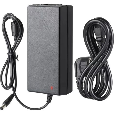 Adaptador de corriente, voltaje de entrada CA 100-240V, voltaje de salida CC 52V, corriente de salida 2.5A, enchufe tipo UE, certificado CE. (1/5)