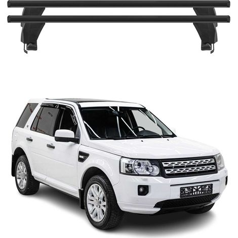 OMAC Dachträger Querträger Alu für Land Rover Freelander II L359 2007-2015 – Abschließbar – T-Nut – City-Crash-getestet – Max. 50 kg Schwarz (1/5)