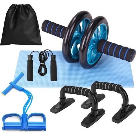 Bauchroller mit automatischem Rücklauf, Ellbogenstütze und Handyhalterung – Bauchmuskeltrainer – Bauchroller (1/5)
