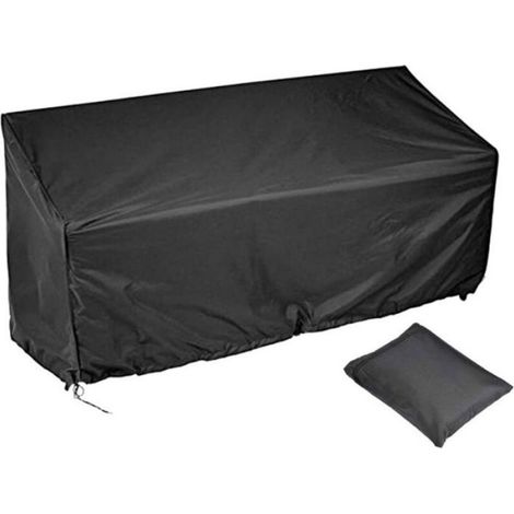 1 Housse de banc,fibre de polyester,imperméable,162x66x89 cm,système de fixation,sac de rangement,pour jardin (1/4)
