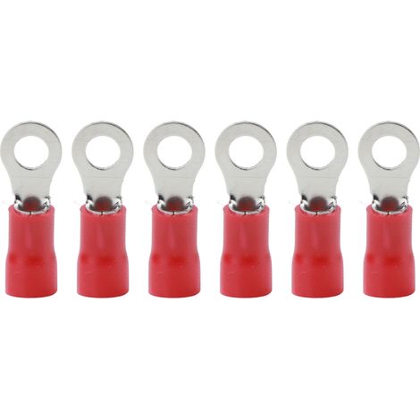 Cosses à sertir en cuivre à 50 anneaux, connecteur de fil pré-isolé en PVC, adaptées aux appareils ménagers, AWG12-10 (1/5)