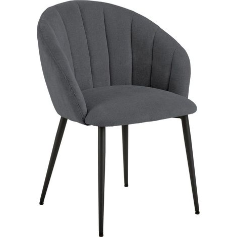 Silla Norsica 962, Gris, 80x62x57cm, Tapiz, Metálico