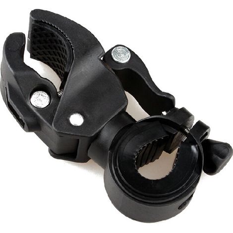 SHINING HOUSE 2 Stück Taschenlampenhalter, Fahrradlicht, Fahrradhalter, Taschenlampenhalter, Lenkerhalter und Klemme, schwarz, 11 5 cm (1/3)