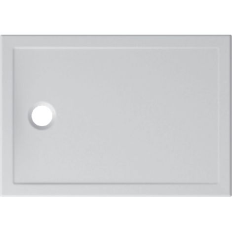 Ceramica Globo – Receveur de douche à encastrer 100x70 cm DTL100BI – Céramique blanche – Installation en saillie ou encastrée – Compatible siphon Globo DS009